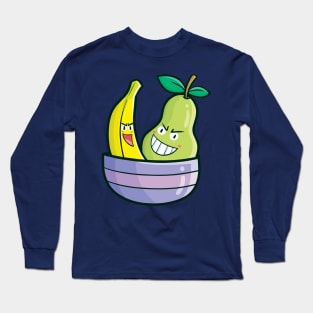 Funny Banana & Pear Long Sleeve T-Shirt